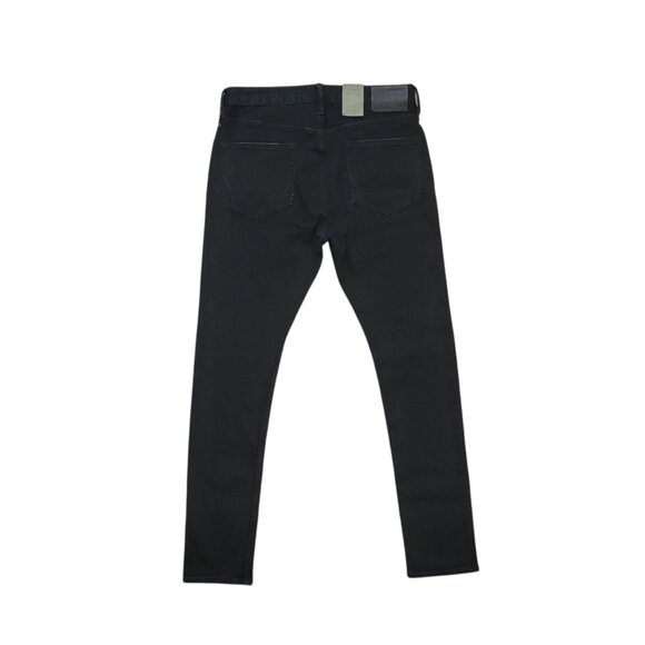 AllSaints Cigarette Skinny Fit Stretch Jeans in Jet Black Men's Size 32X32 - Picture 2 of 7